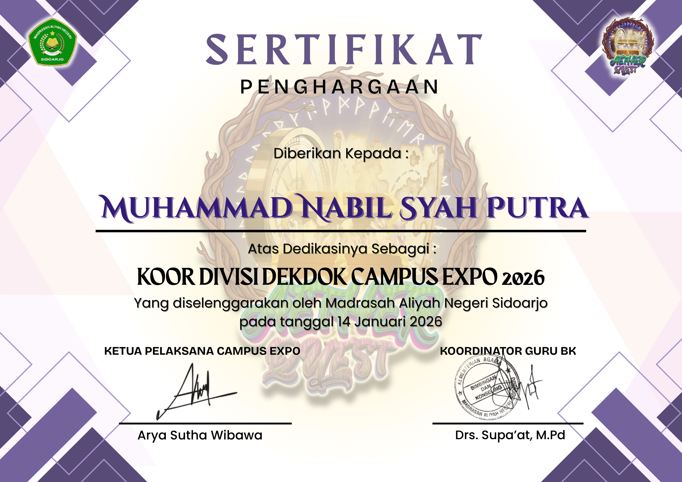 Koor PDD Expo Campus MAN Sidoarjo 2026