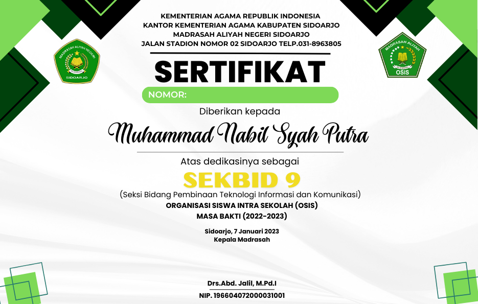 Anggota Sekbid 9
